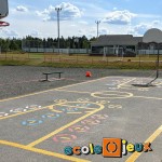 Bouteille de basketball et 21 aléatoire et d'entrainement - peint au sol